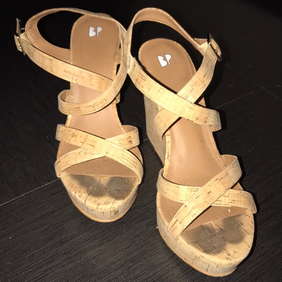 Brass Plum (BP) Shoes - Tan BP Wedges